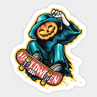 Awesome Skateboarding Grim Reaper Sticker